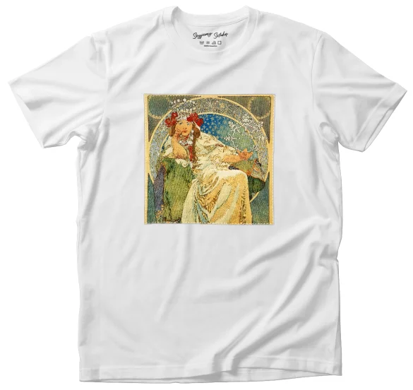 Koszulka z naszywką Princess Hyacinth Alfons Mucha