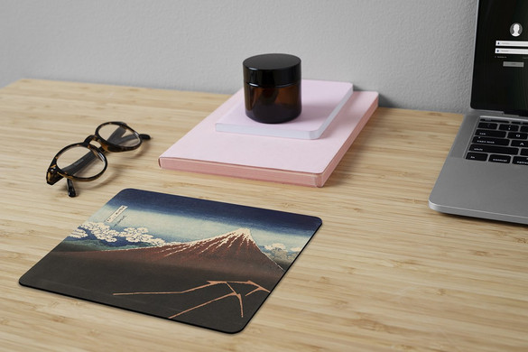 Podkładka Ulewa pod szczytem Katsushika Hokusai 24x19cm