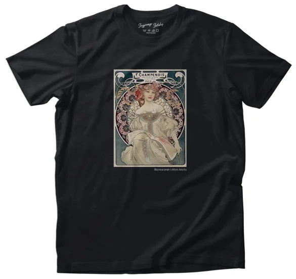 Koszulka z nadrukiem Rozmarzenie Alfons Mucha