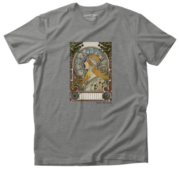 Koszulka z nadrukiem Zodiak Alfons Mucha