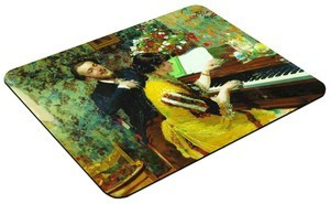 Podkładka Ujrzałem raz – scena przy fortepianie Leon Wyczółkowski 60x40cm