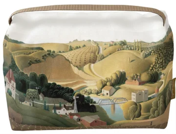 Kosmetyczka kuferek Stone City Grant Wood