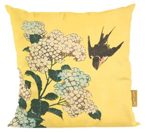 Poduszka Hortensja i Jaskółka Katsushika Hokusai