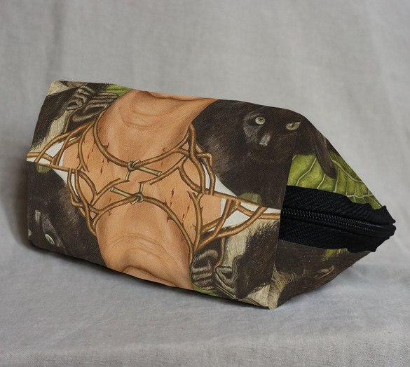 Kosmetyczka Autoportret z cierniowym naszyjnikiem i kolibrem Frida Kahlo