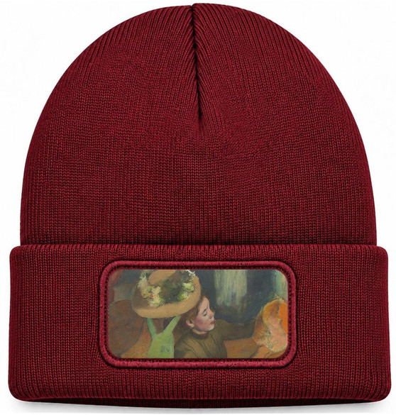 Czapka zimowa Sklep z kapeluszami Edgar Degas – bordowa