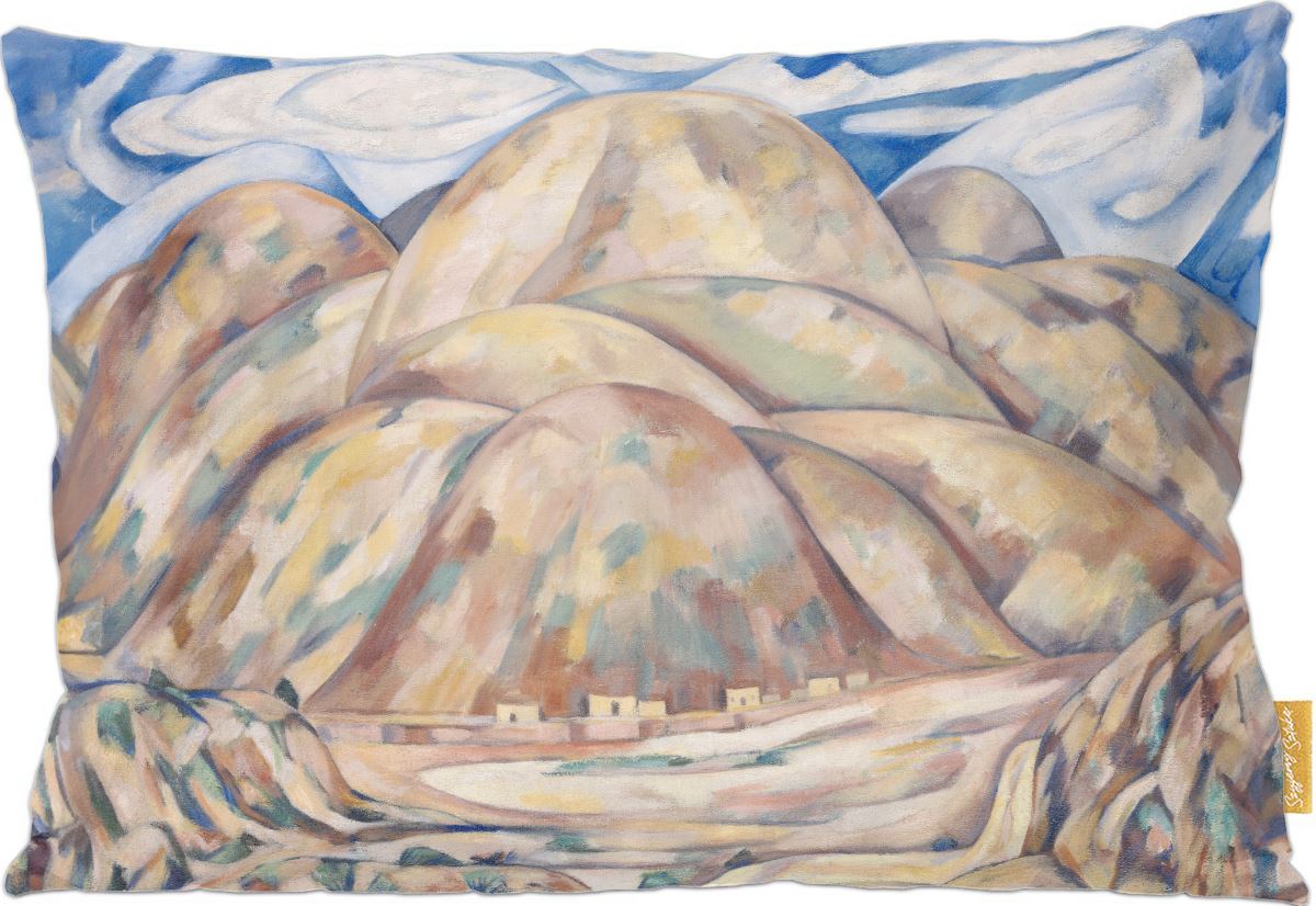 Poduszka dekoracyjna na prezent z obrazem Krajobraz nr 3, Kopalnie gotówki, Nowy Meksyk Marsden Hartley Szyjemy Sztukę