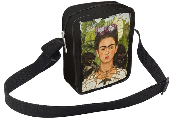 Torba Listonoszka Autoportret z cierniowym naszyjnikiem i kolibrem Frida Kahlo