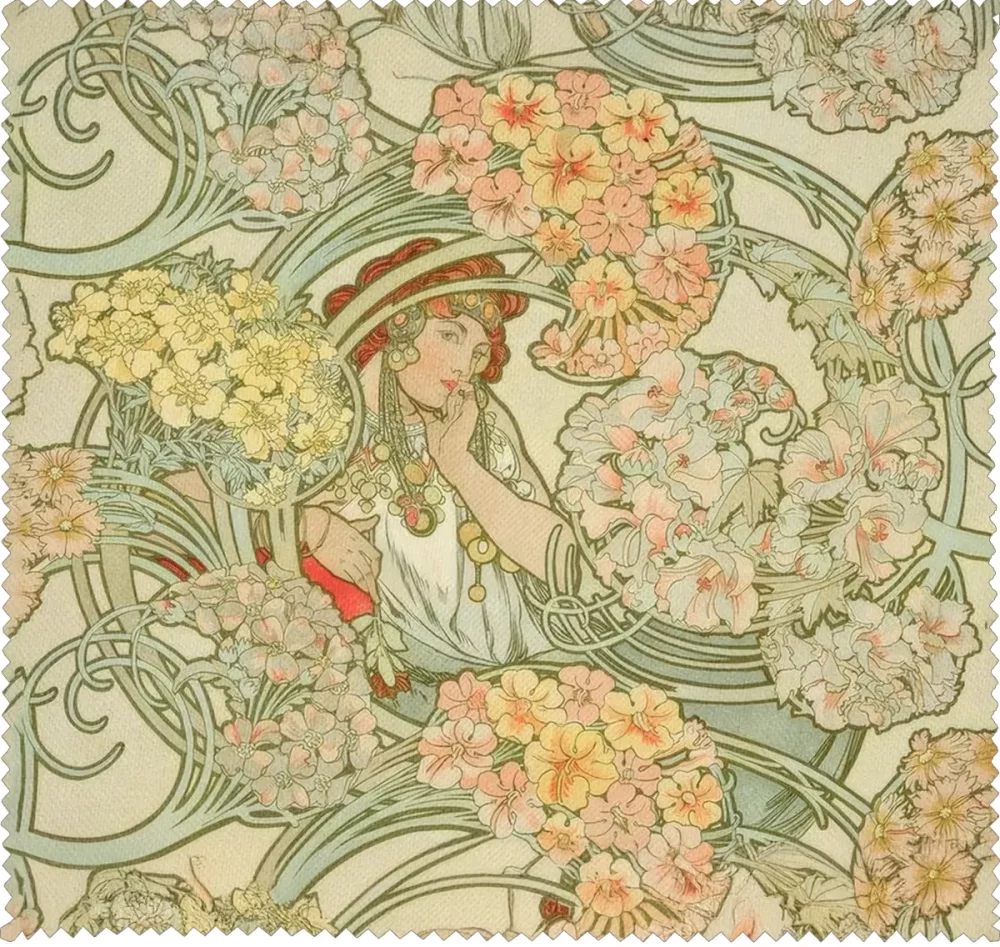 Ściereczka do okularów Langage des fleurs (Język kwiatów) Alfons Mucha