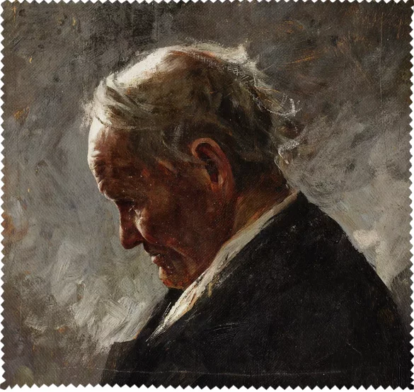 Ściereczka do okularów Profil siwego staruszka Józef Mehoffer