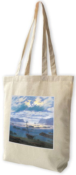 Torba z naszywką Morze Północne w świetle księżyca Caspar David Friedrich