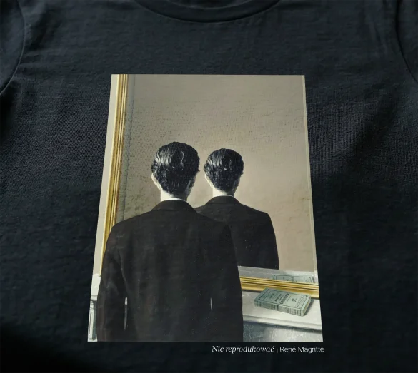 Koszulka z nadrukiem Nie reprodukować René Magritte