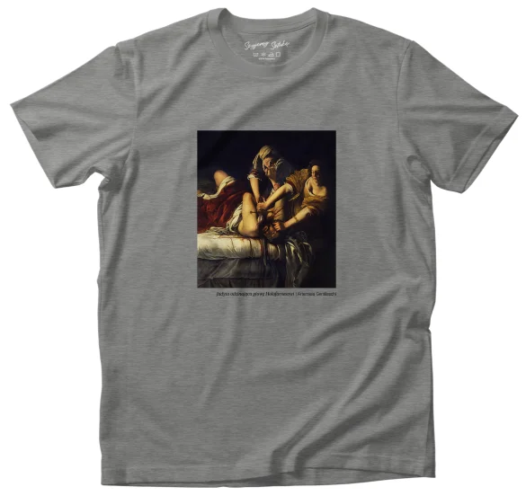 Koszulka z nadrukiem Judyta odcinająca głowę Holofornesowi Artemisia Gentileschi
