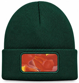 Czapka zimowa czerwona kanna Georgia O’Keeffe – zielona