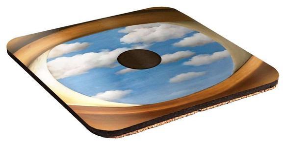 Podkładka pod kubek Fałszywe lustro René Magritte