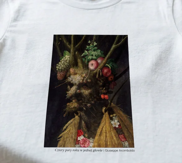 Koszulka z nadrukiem Cztery pory roku w jednej głowie Giuseppe Arcimboldo