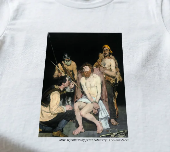 Koszulka z nadrukiem Jezus wyśmiewany przez żołnierzy Édouard Manet