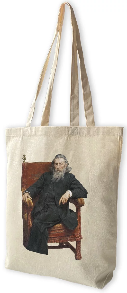 Torba bawełniana Autoportret Jan Matejko, Biała