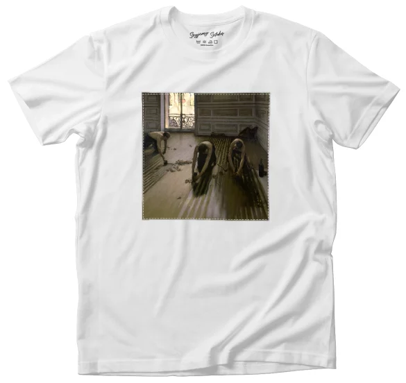 Koszulka z naszywką Cykliniarze Gustave Caillebotte