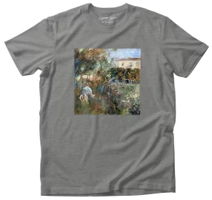 Koszulka z naszywką Kobieta w ogrodzie Berthe Morisot