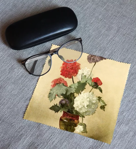 Ściereczka do okularów Peonie (maki) Anna Bilińska-Bohdanowiczowa