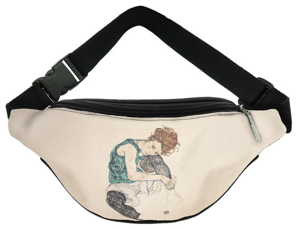 Nerka Siedząca kobieta z podniesionym kolanem Egon Schiele