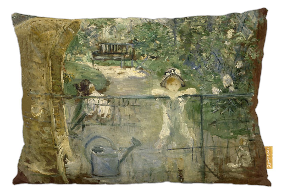 Poduszka dekoracyjna na prezent z obrazem Krzesło do kosza Berthe Morisot Szyjemy Sztukę