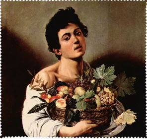 Ściereczka do okularów Chłopiec z koszem owoców Caravaggio
