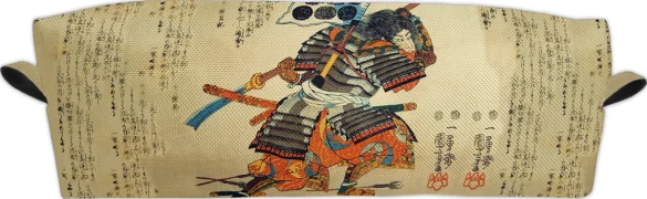 Piórnik Samuraj Kiyokazu z naginatą Utagawa Kuniyoshi