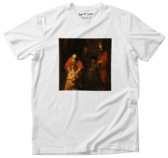 Koszulka z naszywką Powrót syna marnotrawnego Rembrandt
