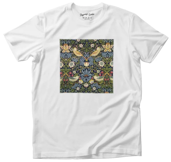 Koszulka z naszywką Kradzież truskawek William Morris