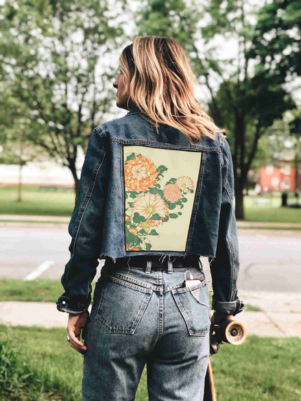 Ekran Chryzantemy i pszczoła Katsushika Hokusai