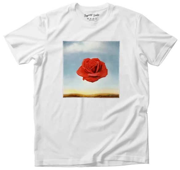 Koszulka z naszywką Róża medytacyjna Salvador Dali