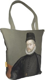 Torba na ramię shopper Portret Filipa II Sofonisba Anguissola