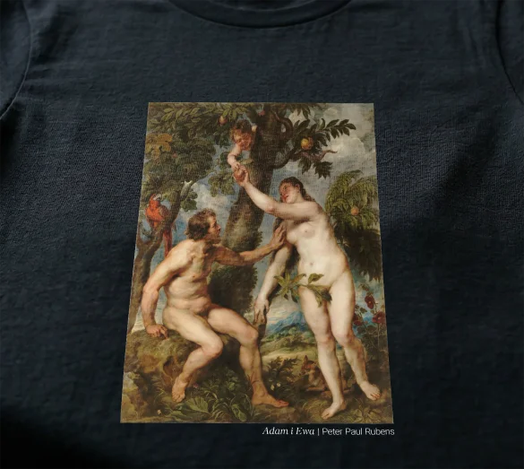 Koszulka z nadrukiem Adam i Ewa Peter Paul Rubens
