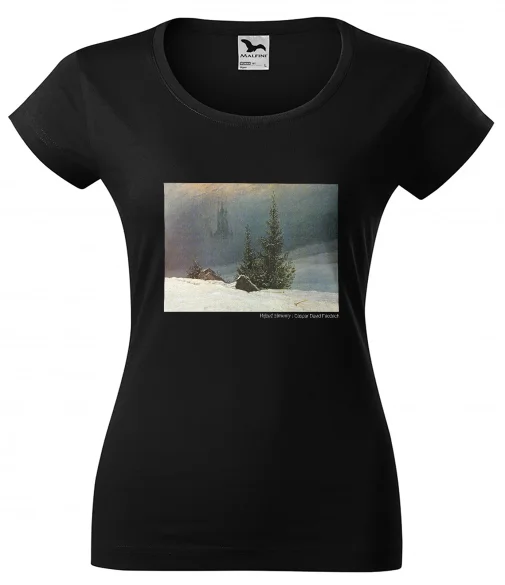 Bluzka damska Pejzaż zimowy Caspar David Friedrich