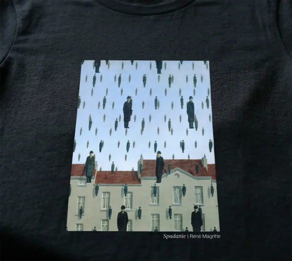 Koszulka z nadrukiem Spadanie René Magritte