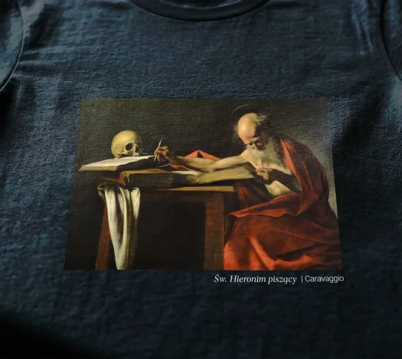 Koszulka z nadrukiem Św. Hieronim piszący Caravaggio