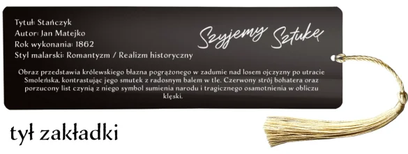 Zakładka do książki Stańczyk Jan Matejko