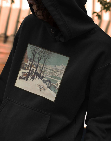 Bluza z naszywką Myśliwi na śniegu Pieter Bruegel starszy