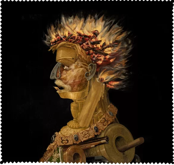Ściereczka do okularów Ogień Giuseppe Arcimboldo