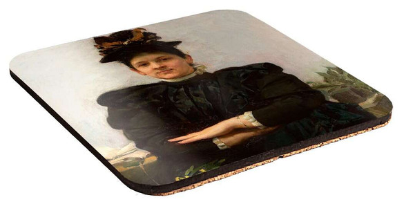 Podkładka pod kubek Portret Wandy Strażyńskiej Józef Mehoffer