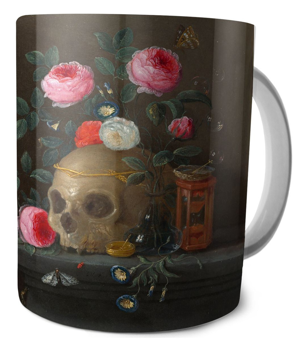 Kubek Vanitas martwa natura Jan van Kessel (starszy)