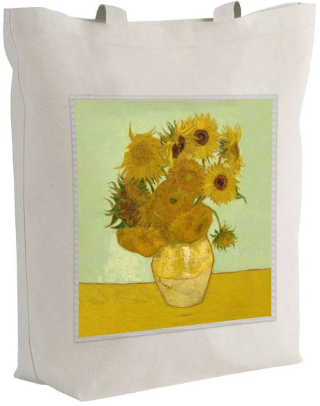 Torba z naszywką Martwa natura: wazon z piętnastoma słonecznikami Vincent Van Gogh
