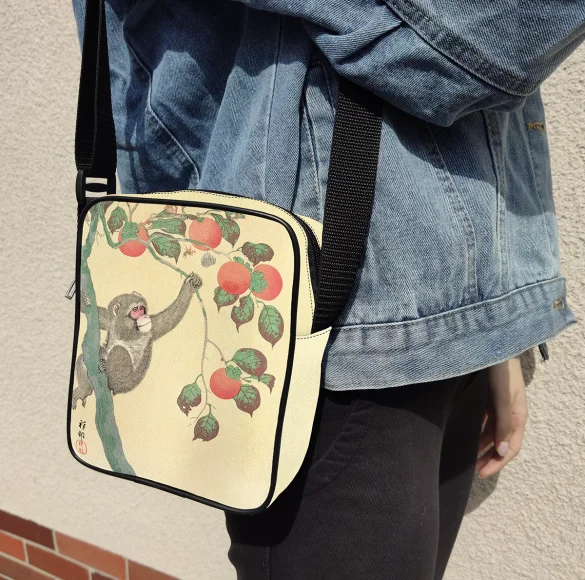 Torba Listonoszka Małpa na drzewie persymonowym Ohara Koson