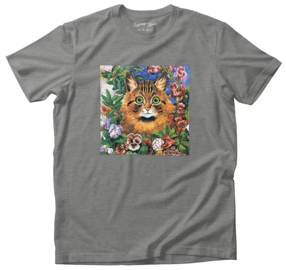 Koszulka z naszywką Studium kota Louis Wain