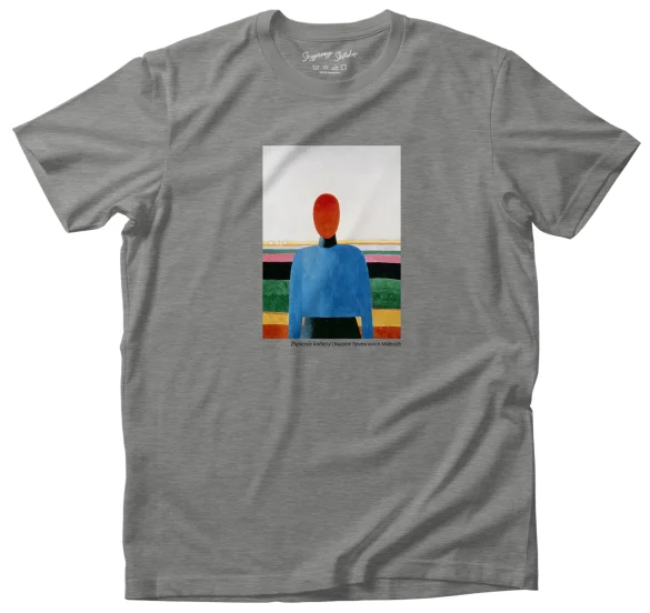 Koszulka z nadrukiem Popiersie kobiety Kazimir Severinovich Malevich