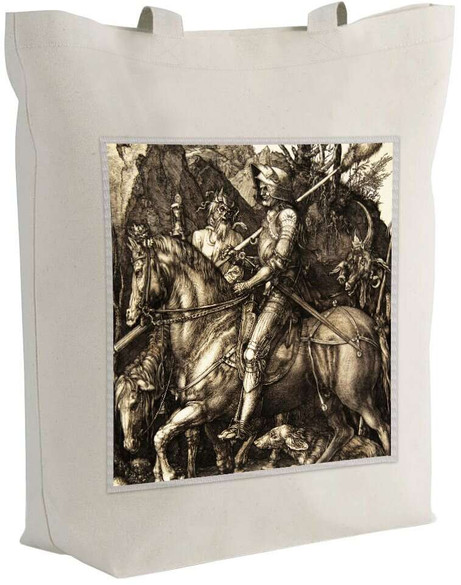 Torba z naszywką Rycerz, Śmierć i Diabeł Albrecht Dürer