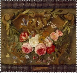 Ściereczka do okularów Dekoracyjna martwa natura Z girlandą kwiatów Jan van Kessel (starszy)