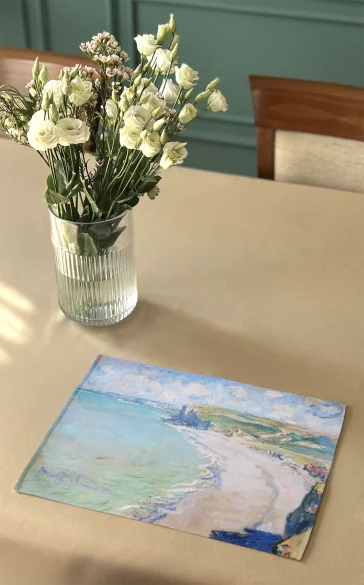 Podkładka na stół Plaża w Pourville Claude Monet
