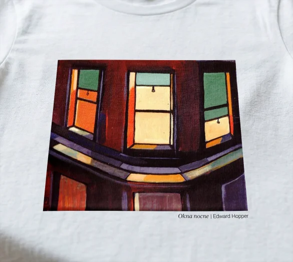 Koszulka z nadrukiem Okna nocne Edward Hopper